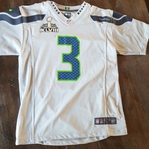 Seahawks Super bowl Wilson Jersey Youth Large